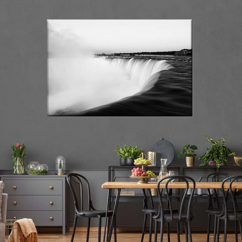 Monochromatic Niagara Falls Wall Art