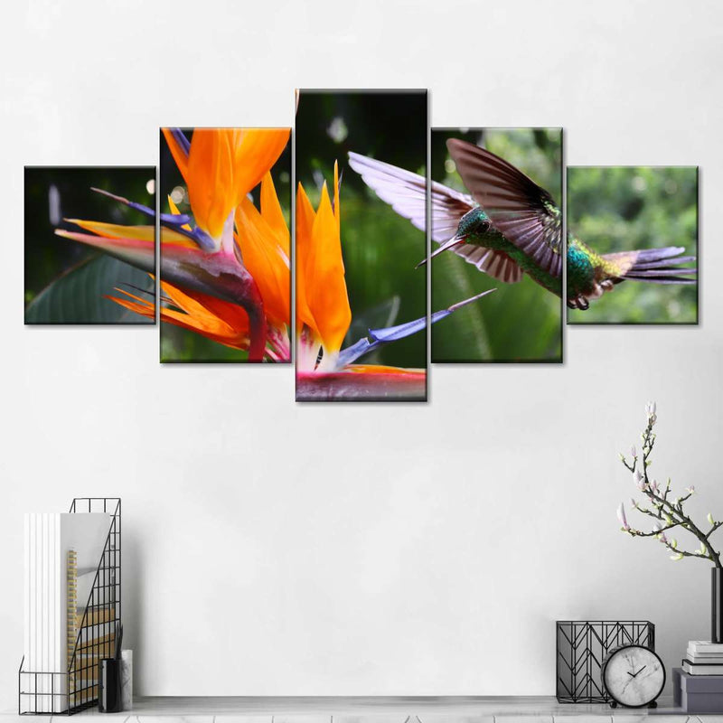 Flying Hummingbird Wall Art