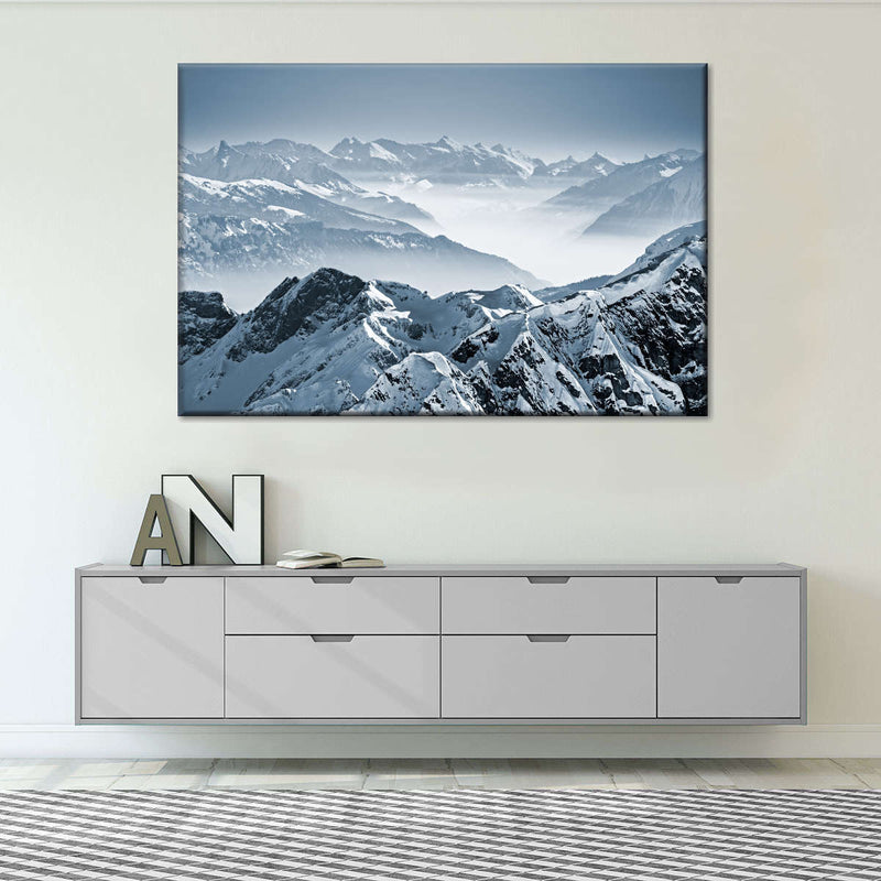 Swiss Mountain Peaks Wall Art