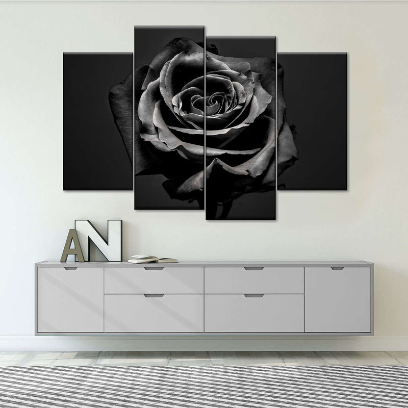 Black Rose Wall Art