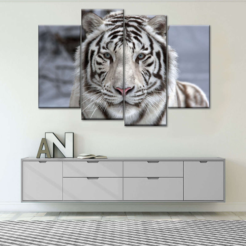 Endangered White Tiger Wall Art