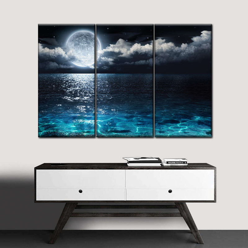 Romantic Full Moon Wall Art