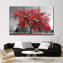 Red Tree Wall Art