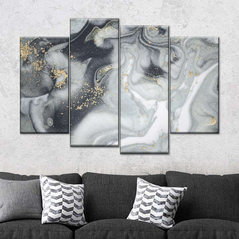 Swirly Fluid Abstract Wall Art