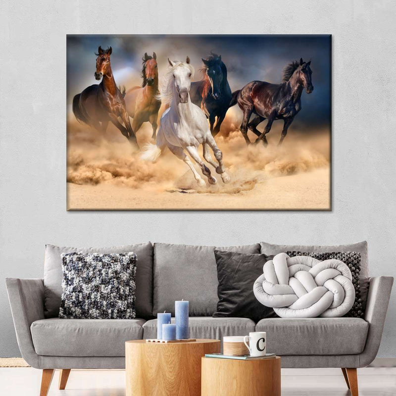 Running Herd Of Horses Wall Art