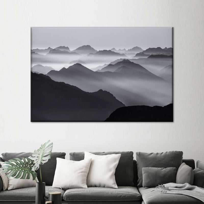 Andes Mountains In Mist Wall Art