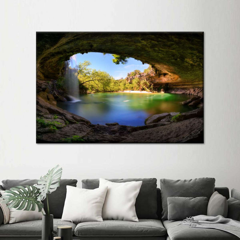 Hamilton Pool And Waterfall Wall Art