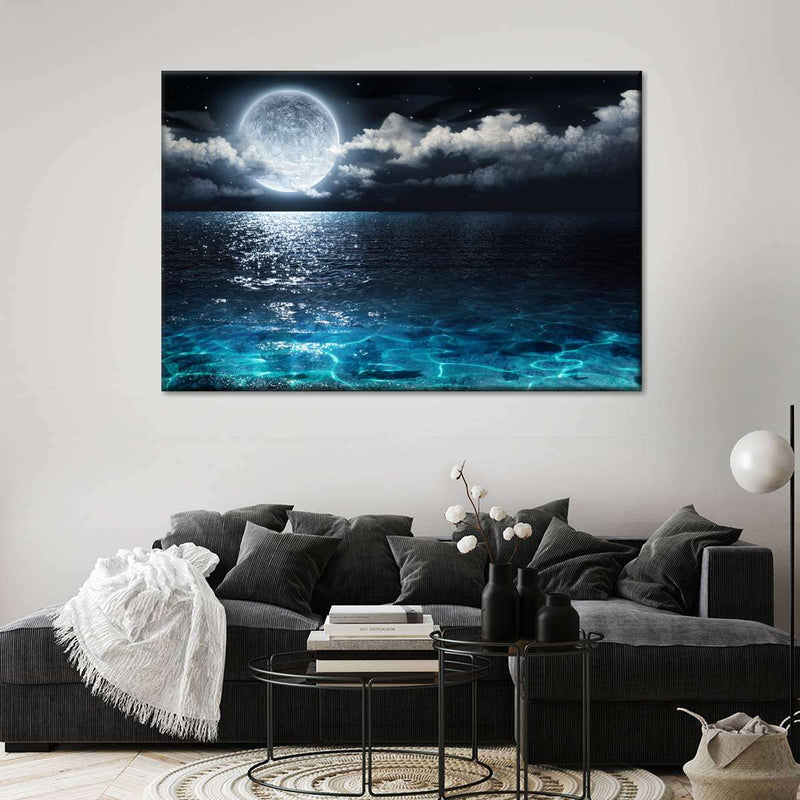 Romantic Full Moon Wall Art