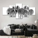 Zebras On The Move Wall Art