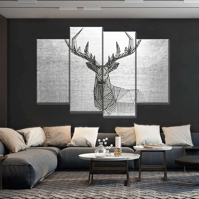 Geometric Deer Wall Art