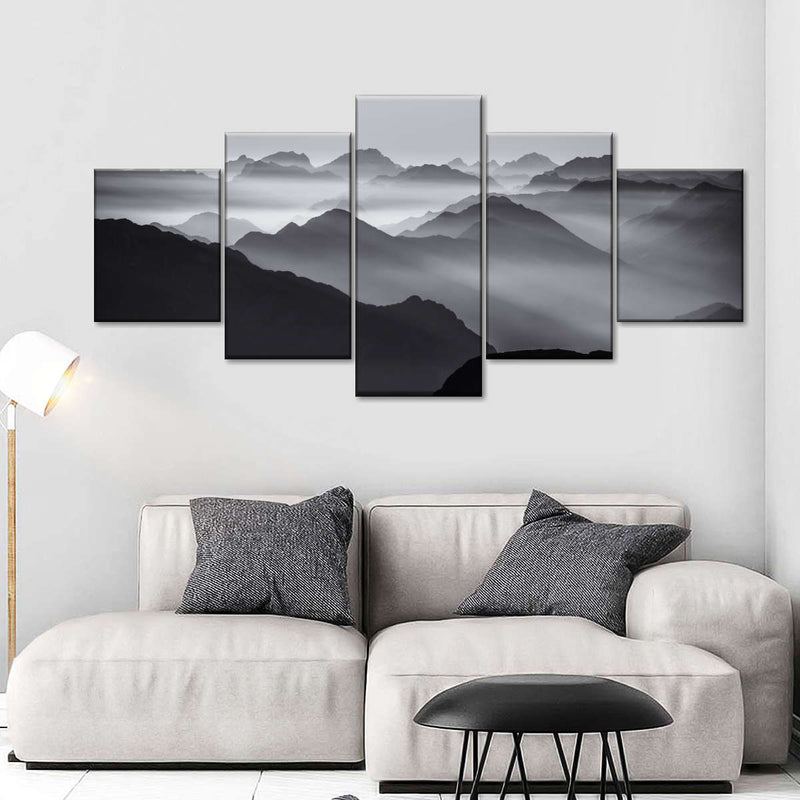 Andes Mountains In Mist Wall Art