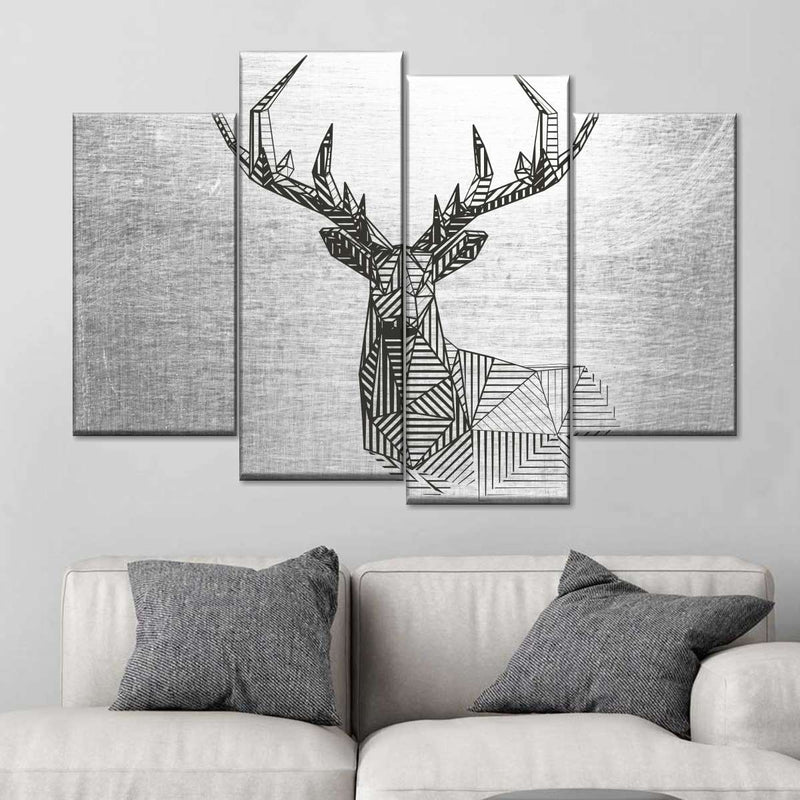 Geometric Deer Wall Art