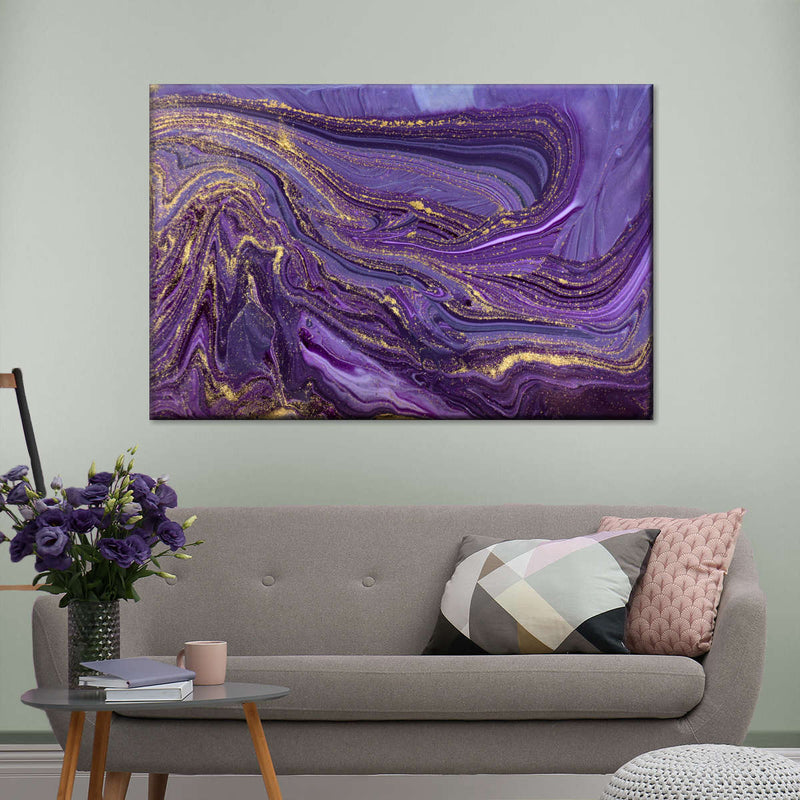 Purple Abstract Wall Art