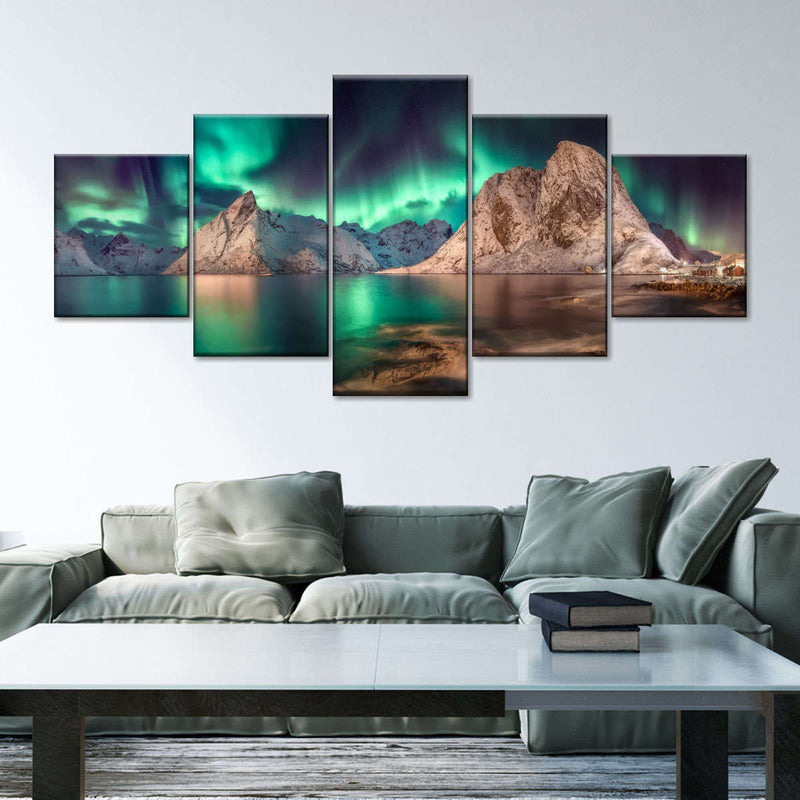 Swirling Moskenes Aurora Wall Art