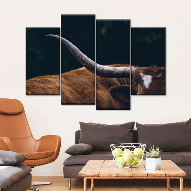 Cow Texas Longhorn Wall Art