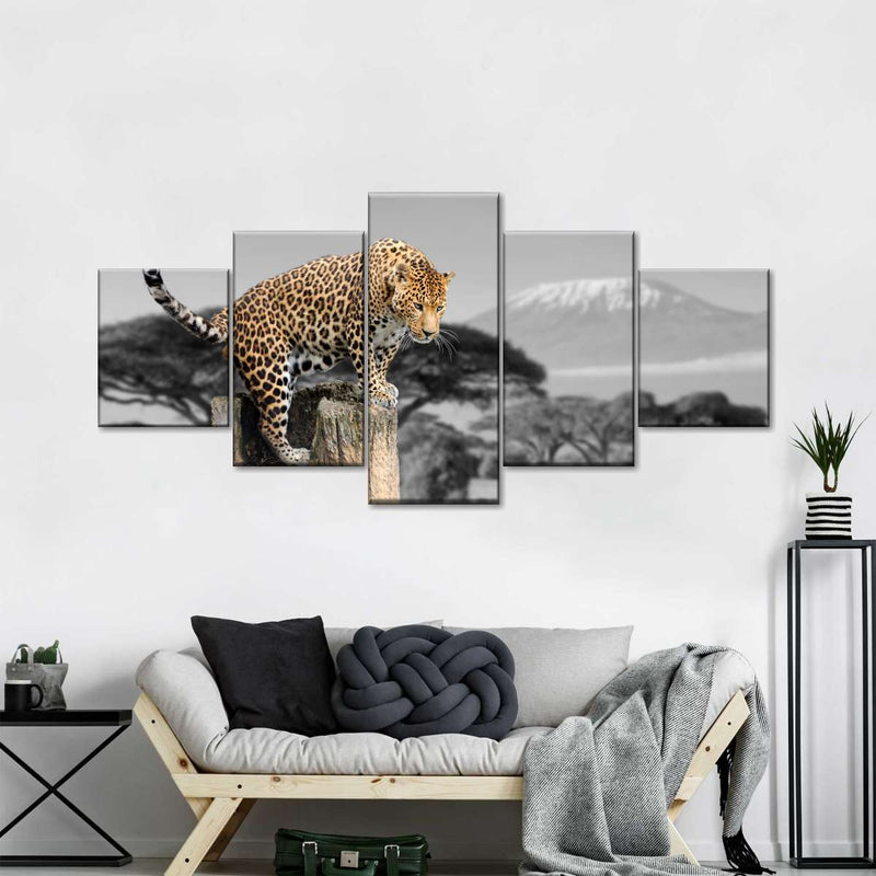 Pop African Leopard Wall Art