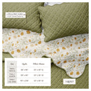Floral Print & Scallopeded Edge Cotton Quilt Set - Illiana Collection by Great Bay Home