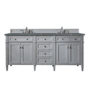 James Martin Brittany 72" Double Bathroom Vanity, Urban Gray