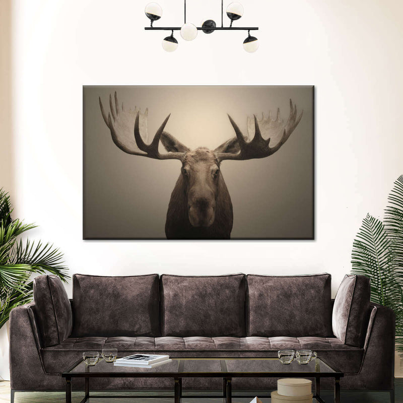 Moose Portrait Wall Art