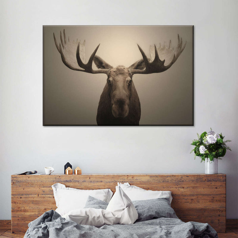 Moose Portrait Wall Art