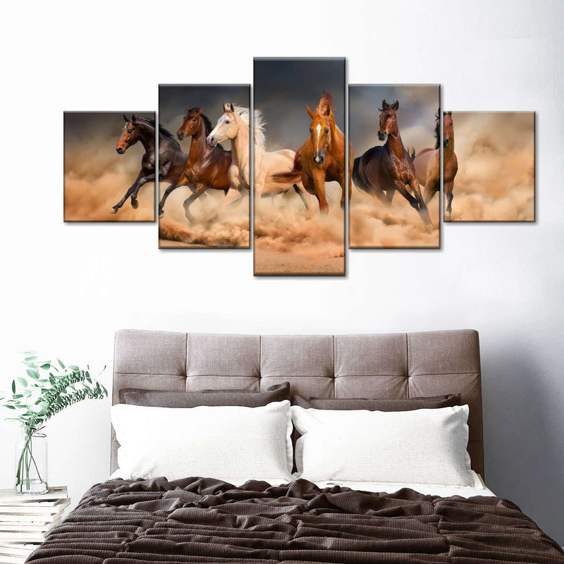 Desert Roaming Horses Wall Art