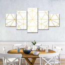 Golden Lattice Wall Art
