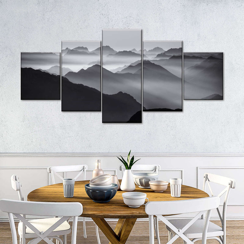 Andes Mountains In Mist Wall Art