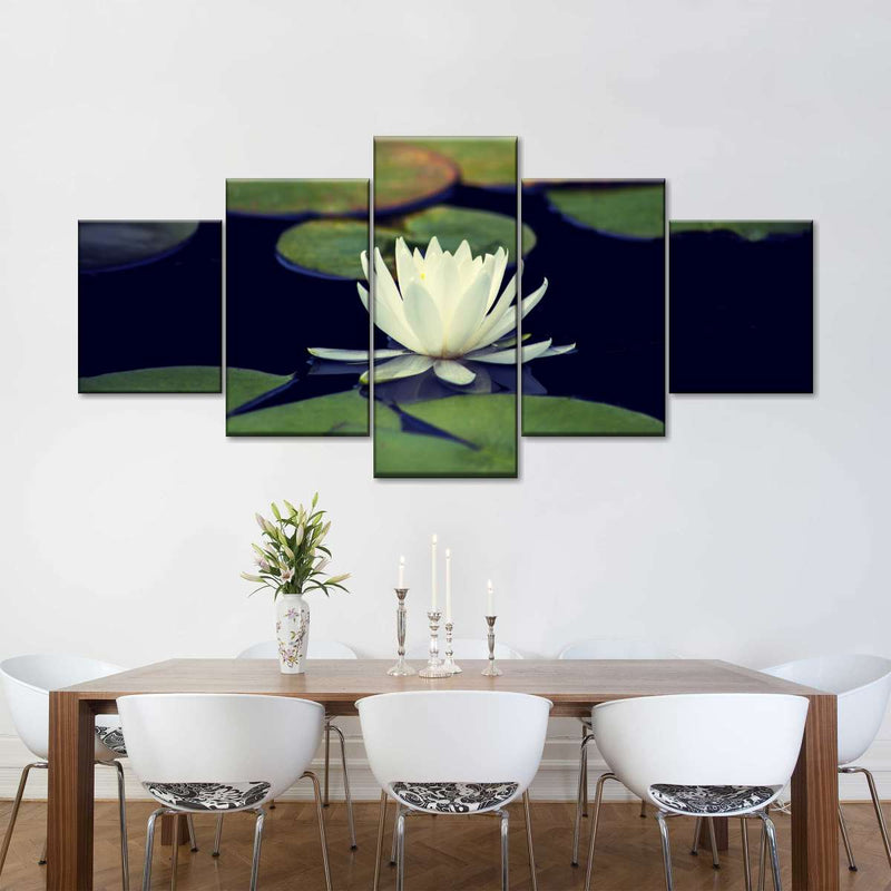 Lotus And Leaves Wall Art