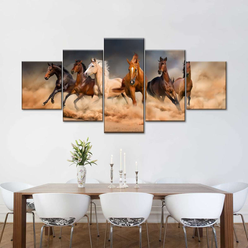 Desert Roaming Horses Wall Art