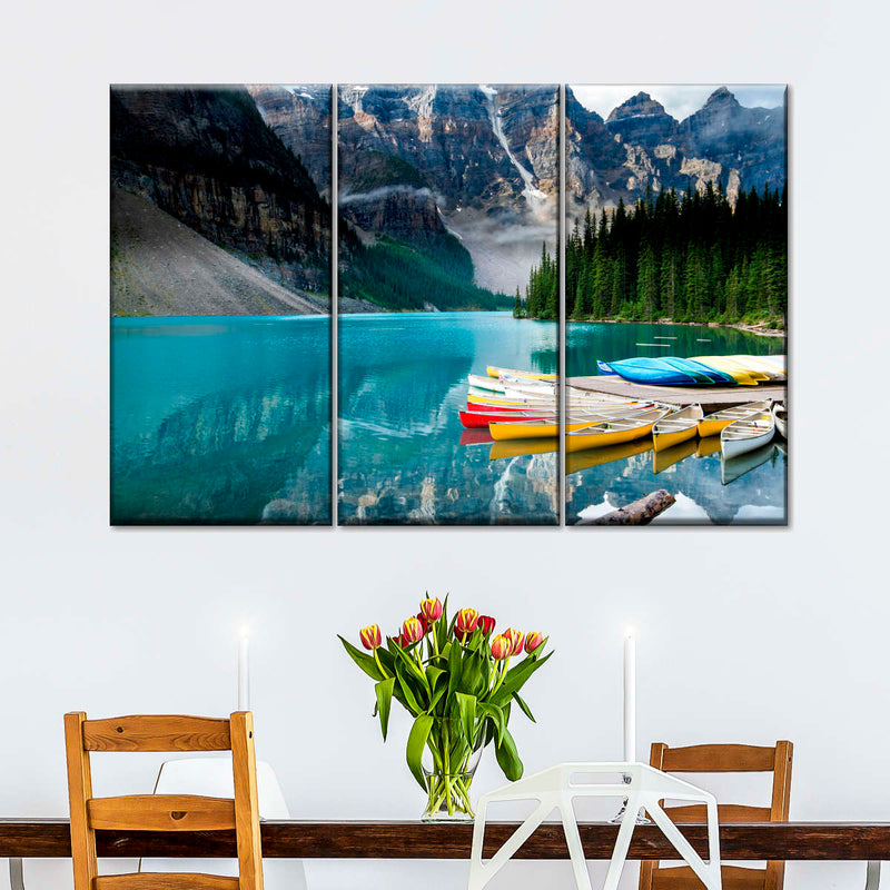 Lake Moraine Kayaks Wall Art