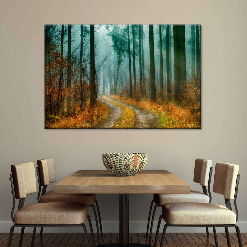 Autumn Forest Pathway Wall Art