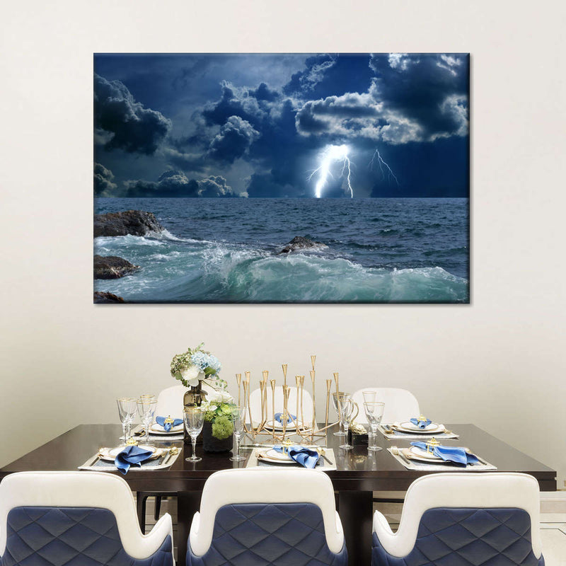 Ocean Storm Bolt Wall Art