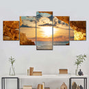 Bright Beach Sunrise Wall Art