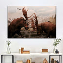 Moose Battle Wall Art