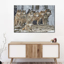 Wild Wolf Pack Wall Art