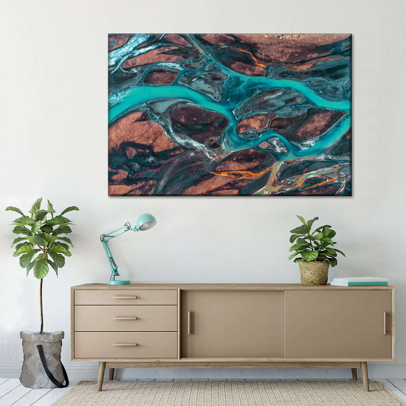 Icelandic River Wall Art