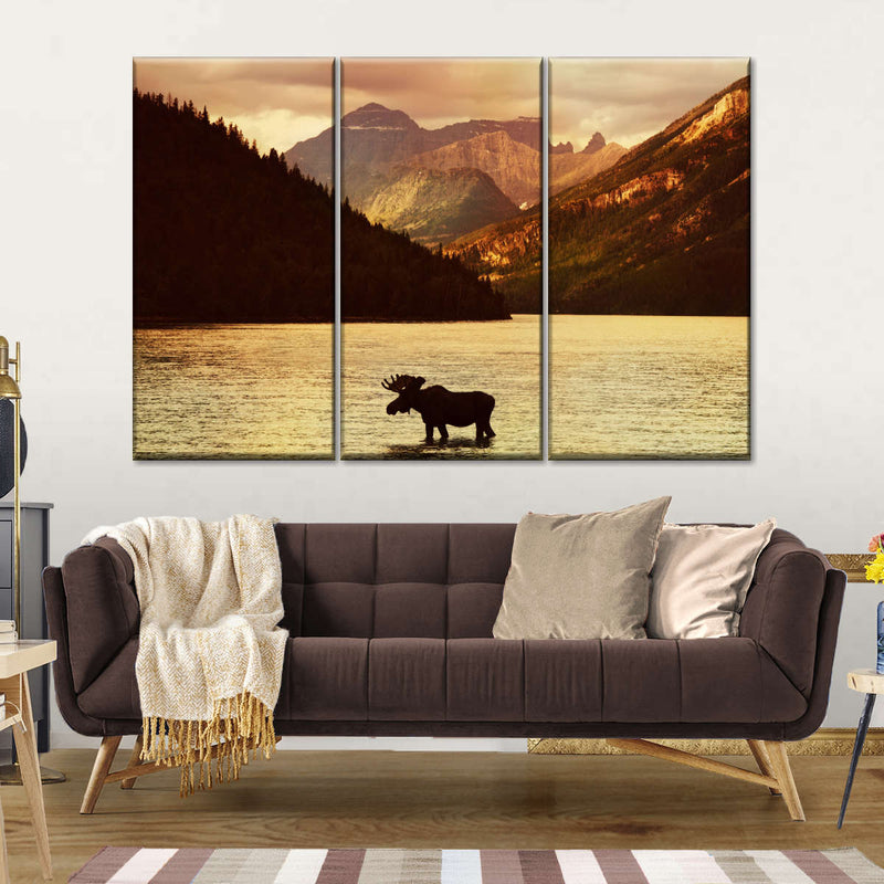 Lake Moose Wall Art