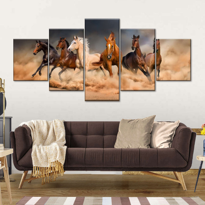 Desert Roaming Horses Wall Art