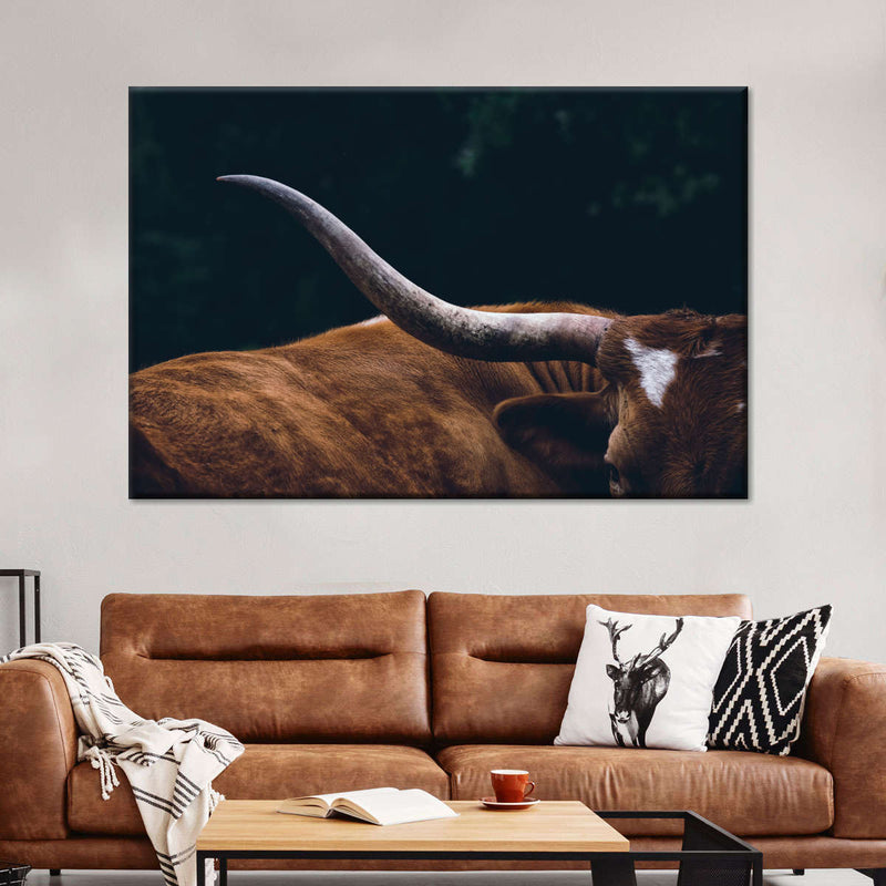 Cow Texas Longhorn Wall Art