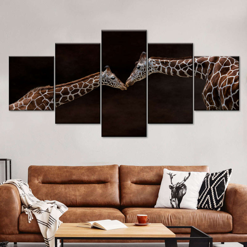 Giraffe Affection Wall Art