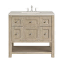 James Martin Breckenridge 36" Single Bathroom Vanity, Whitewashed Oak