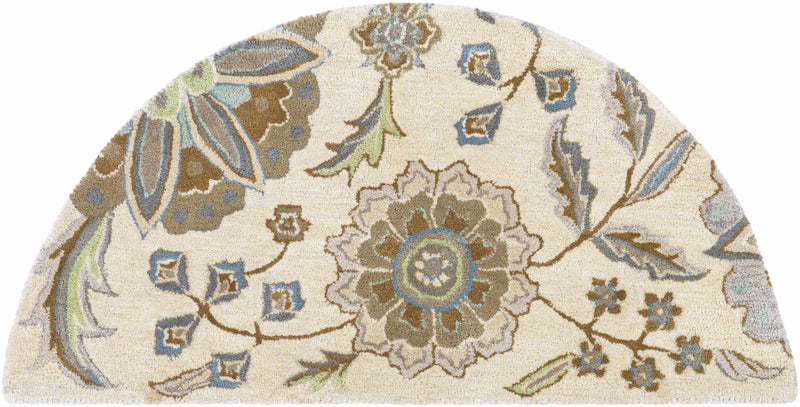 Mack Floral Wool Area Carpet