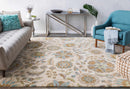 Mack Floral Wool Area Carpet