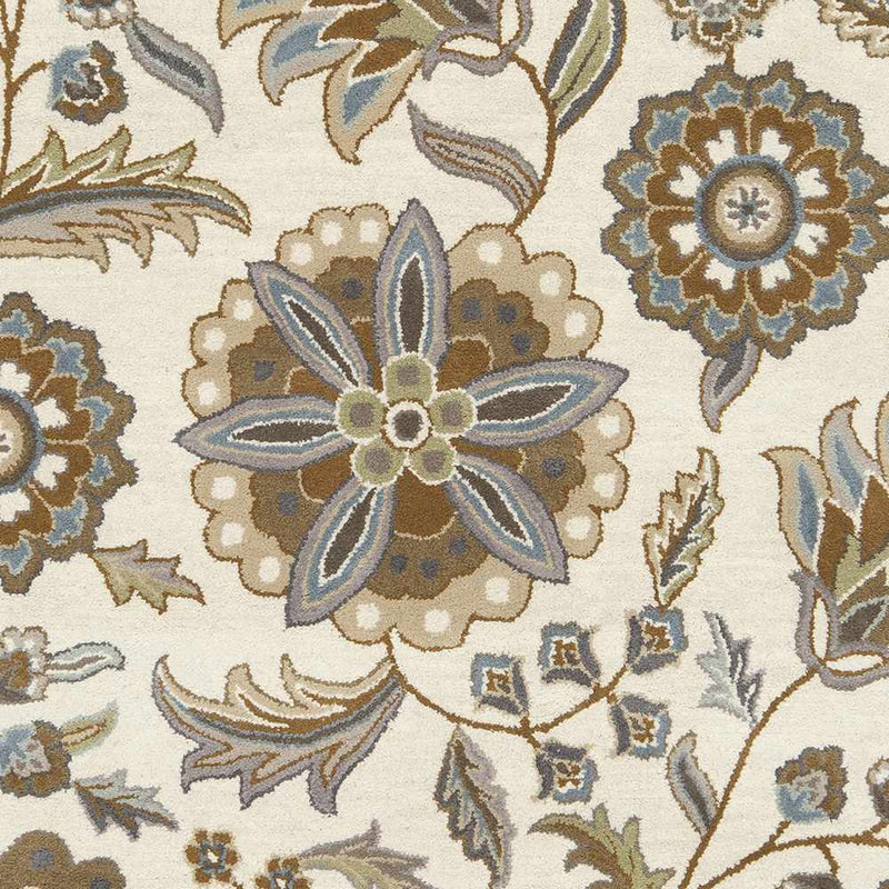 Mack Floral Wool Area Carpet