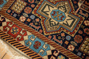 3.5x5.5 Vintage Romanian Akstafa Design Rug