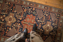 4x6.5 Vintage Romanian Akstafa Design Rug