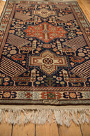 4x6.5 Vintage Romanian Akstafa Design Rug