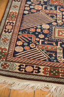 4x6.5 Vintage Romanian Akstafa Design Rug
