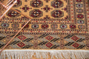 4x6.5 Vintage Pakistani Bokhara Design Rug