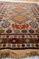 4x5.5 Vintage Romanian Shirvan Design Rug